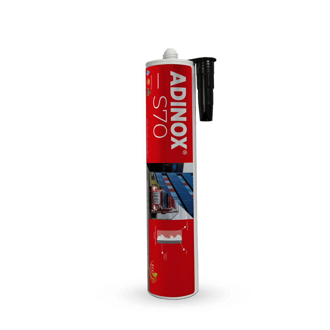 S70 Frontal Cartucho de pegamento para acero galvanizado, ADINOX S70